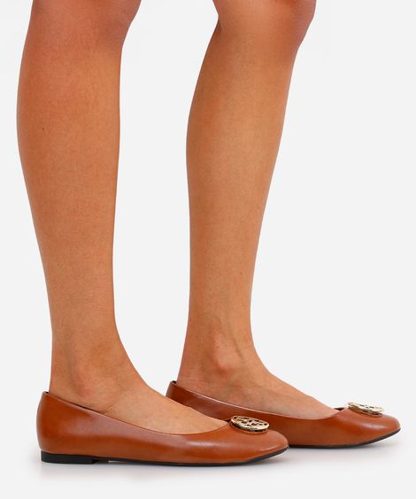 sapatilha com aviamento oneself marrom