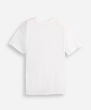 camiseta oversized juvenil de algodão básica off white