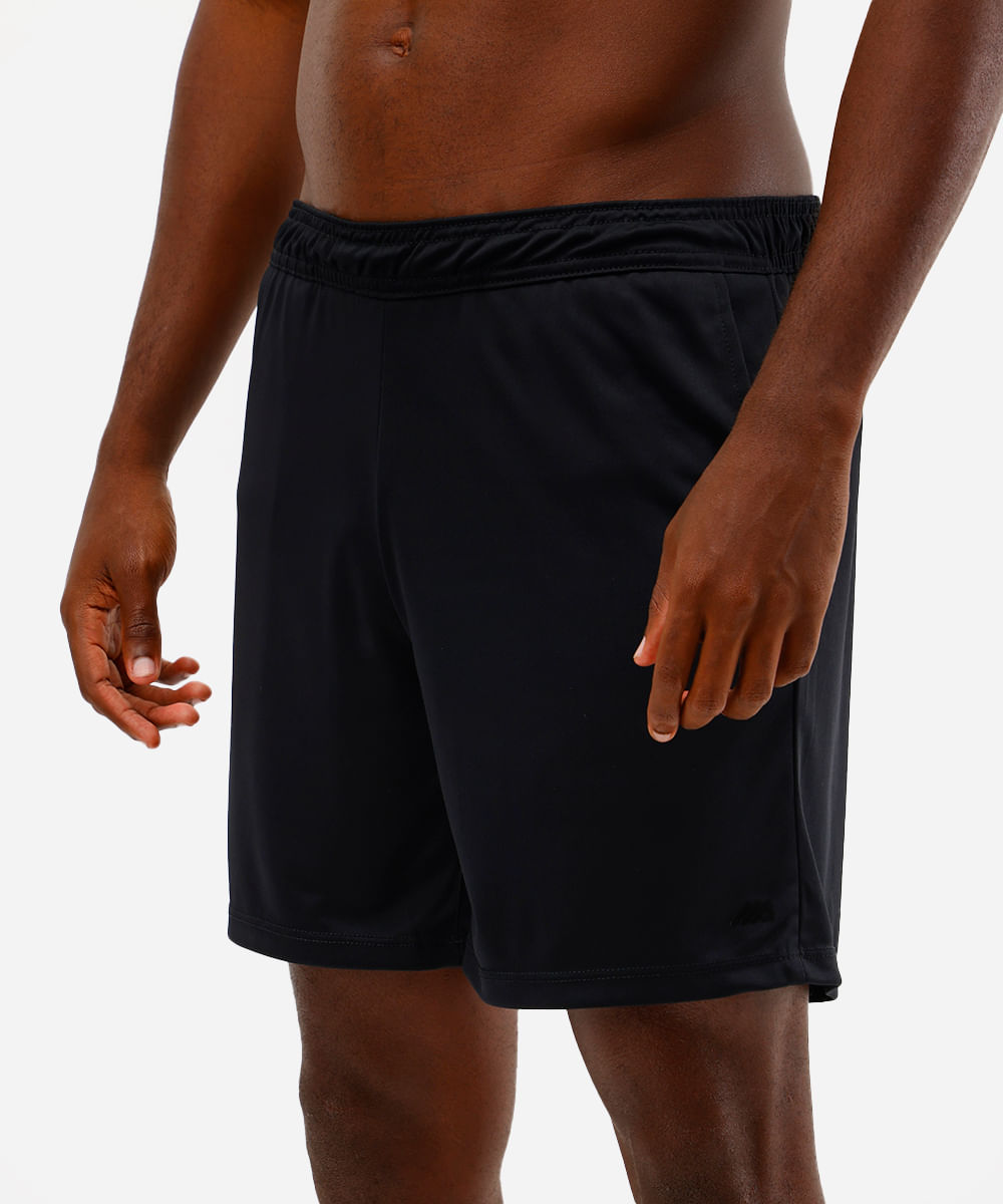 short masculino esportivo ace com bermuda interna preto