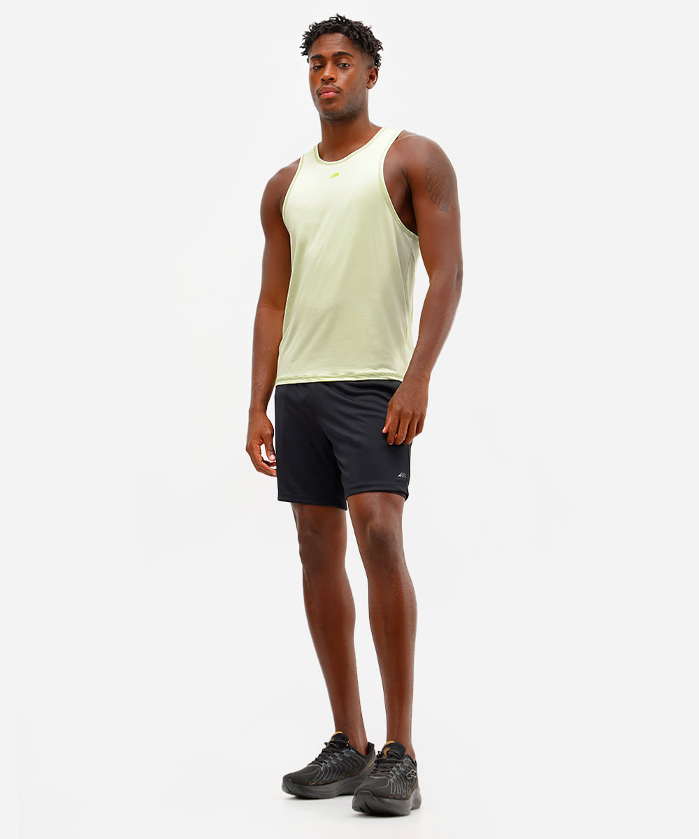 regata esportiva masculina texturizada verde