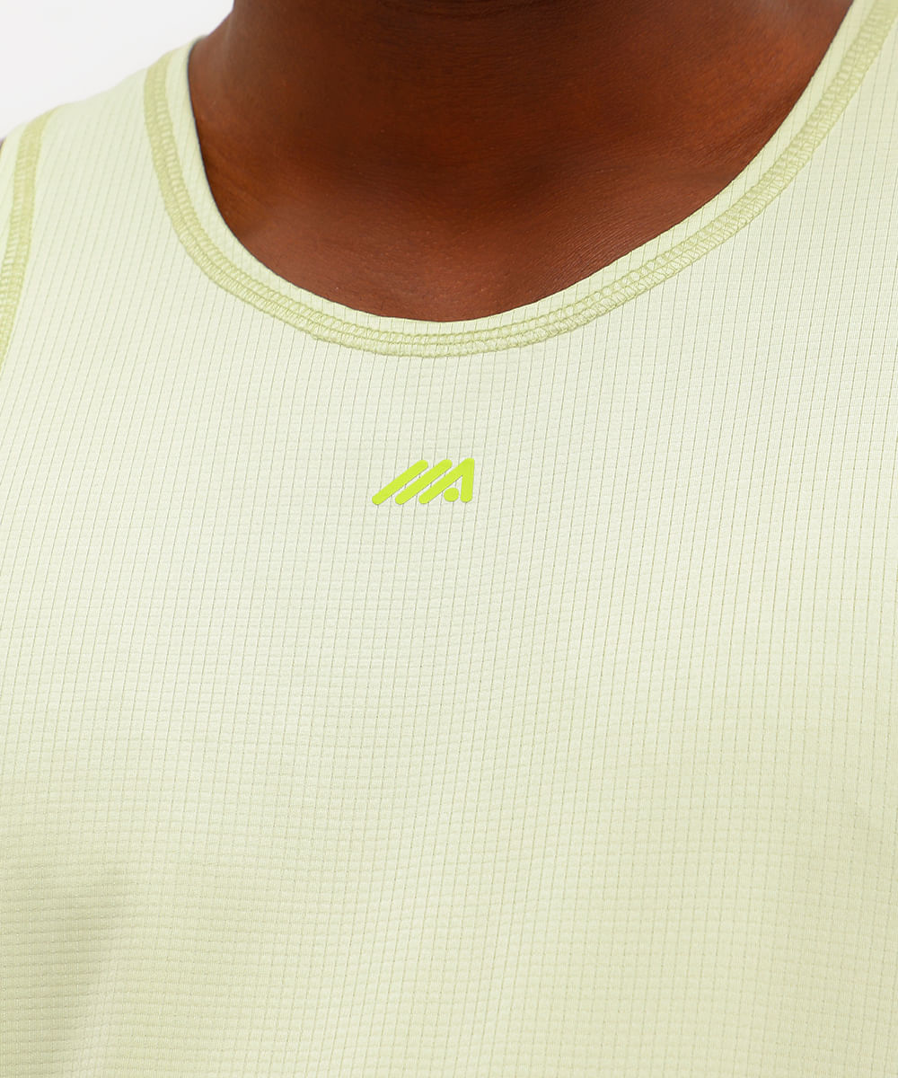 regata esportiva masculina texturizada verde