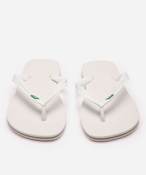 chinelo havaianas brasil branco