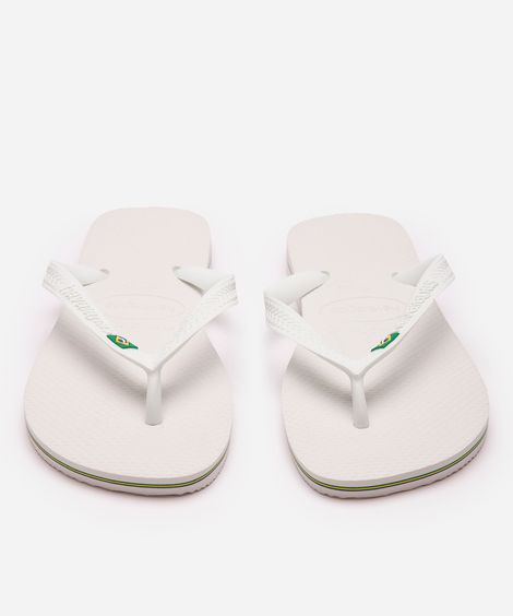 chinelo havaianas brasil branco