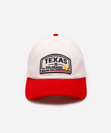 boné aba curva masculino texas colorido