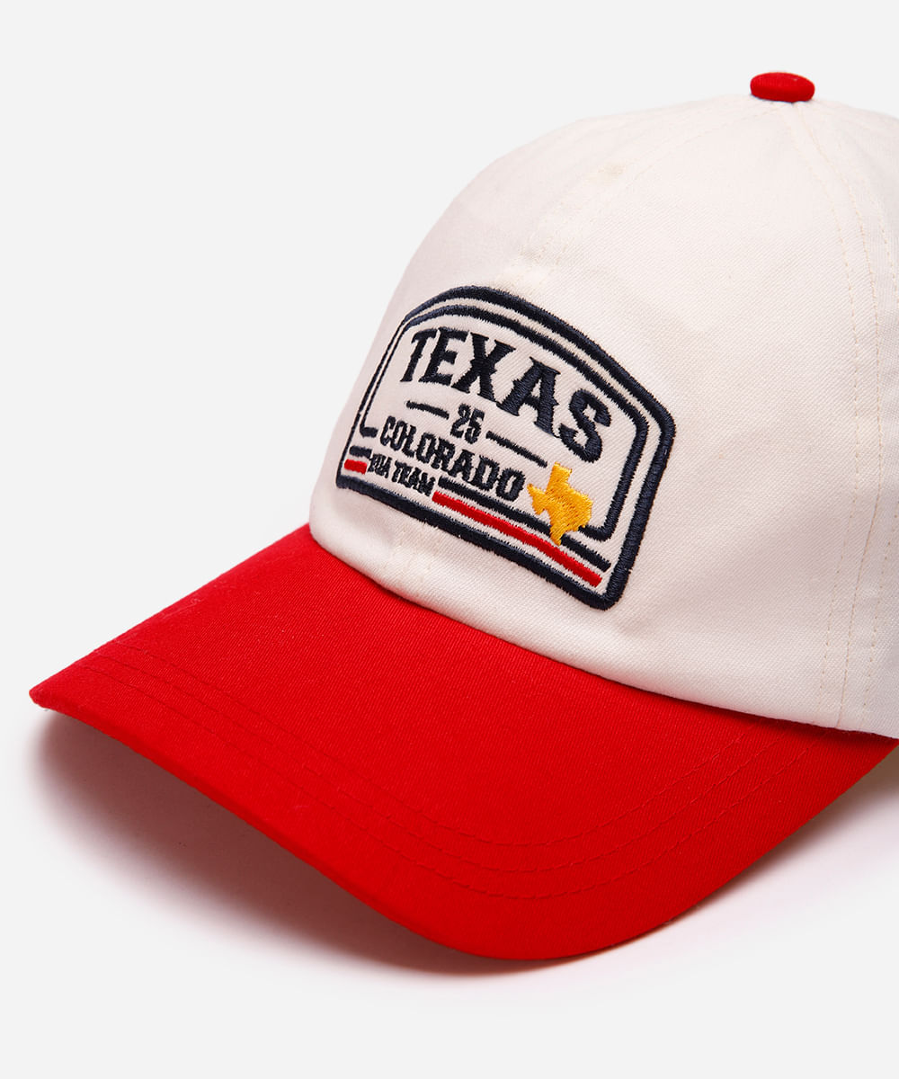 boné aba curva masculino texas colorido