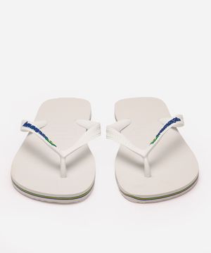 chinelo havaianas slim brasil branco
