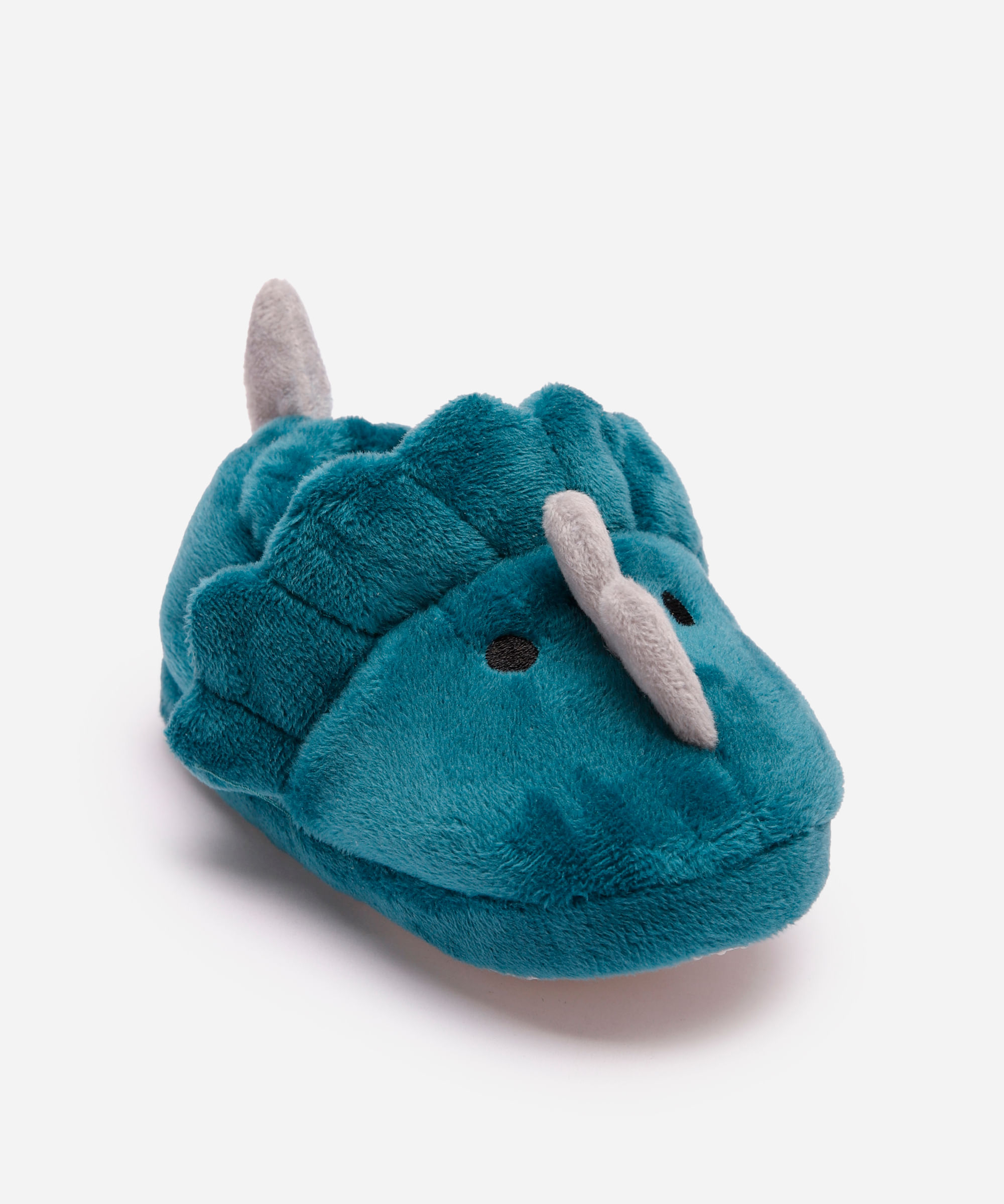 pantufa infantil dinossauro com antiderrapante verde