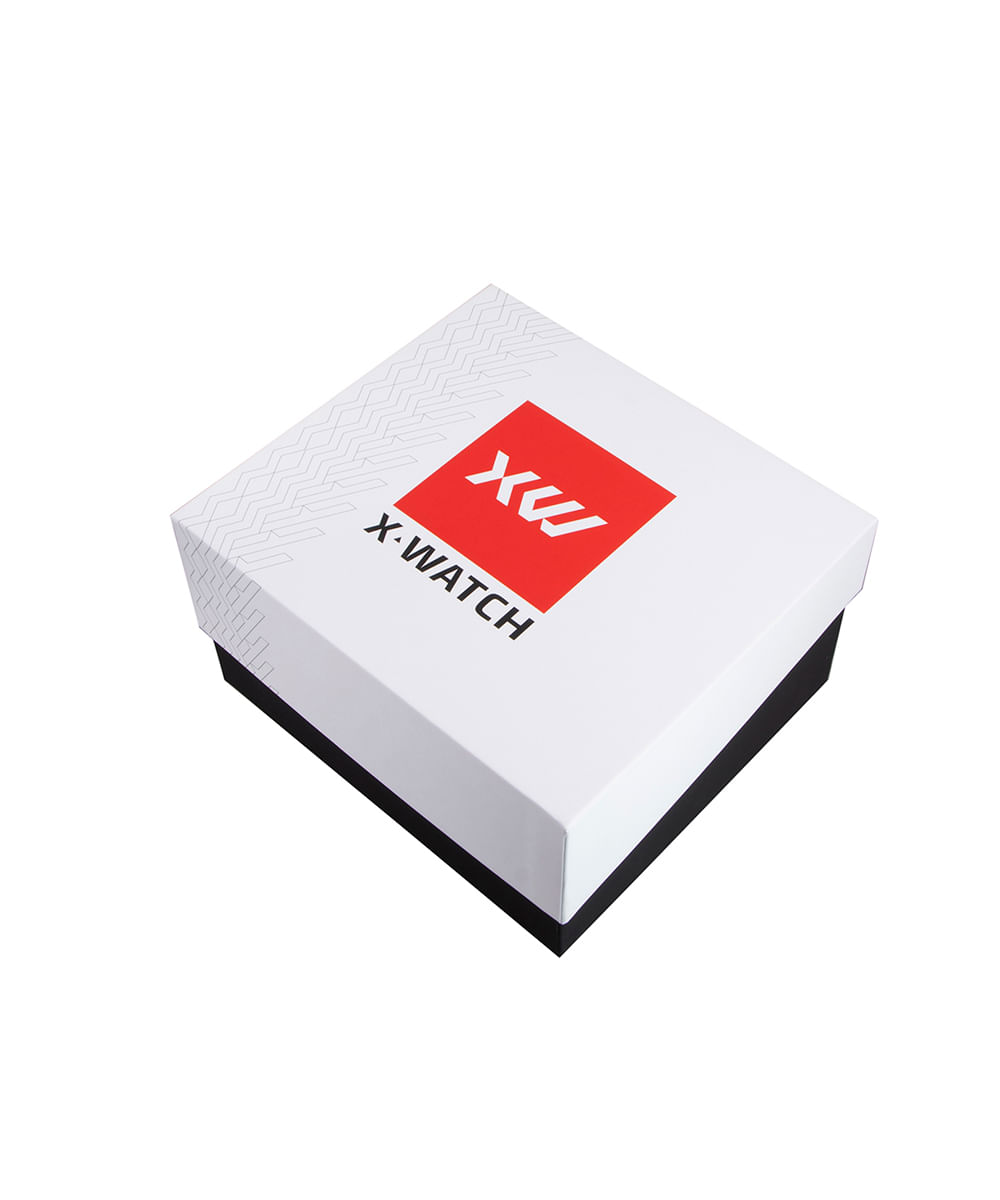 kit relógio masculino x watch xmppd796k0bmpxpx digital preto