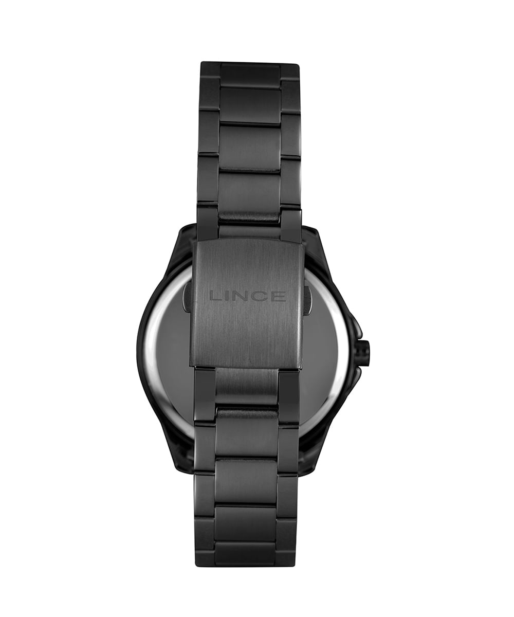 kit relógio masculino lince mrnm003l46ka63p2px analógico preto