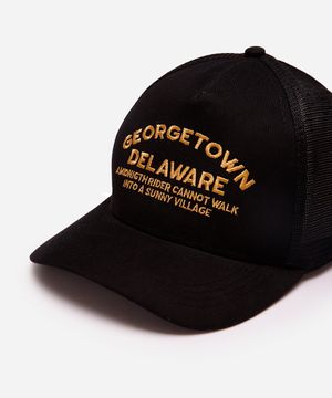 boné de sarja aba curva georgetown preto
