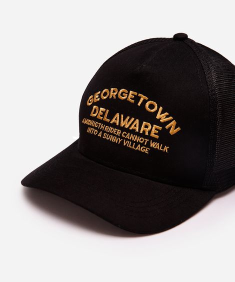 boné de sarja aba curva georgetown preto