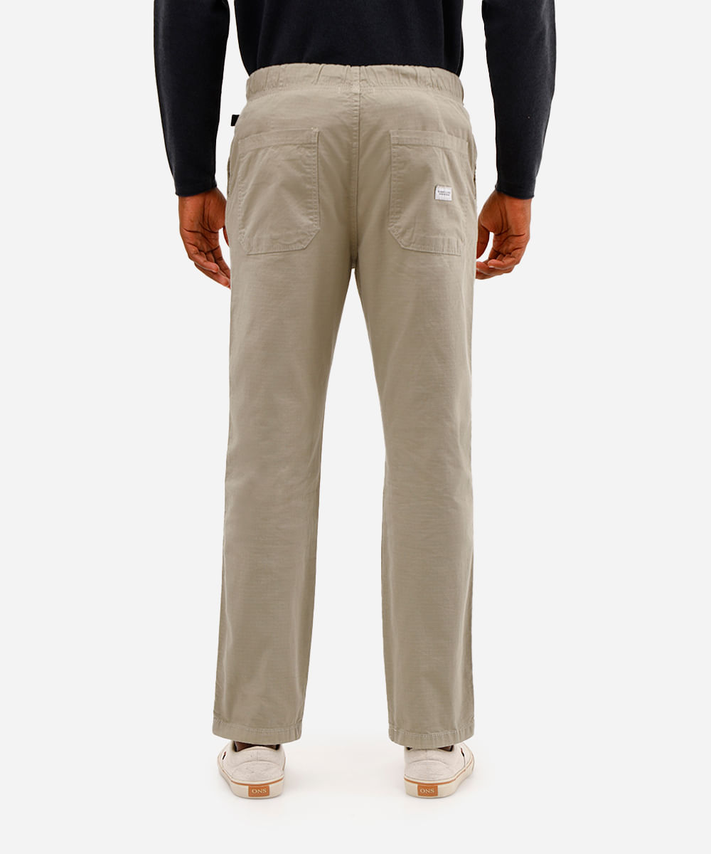 calça jogger masculina de algodão com cinto texturizada verde