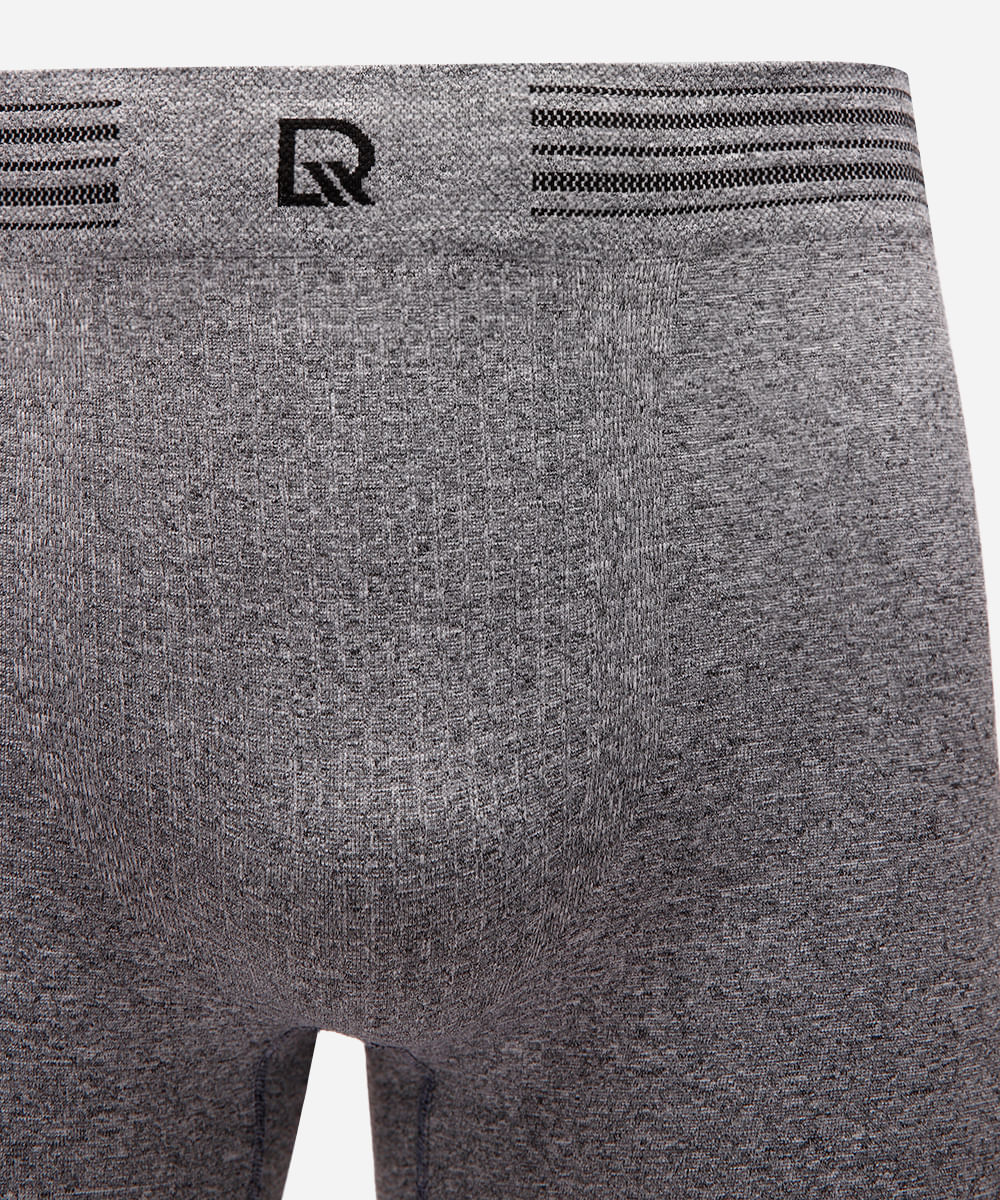 cueca masculina boxer de poliamida delrio cinza