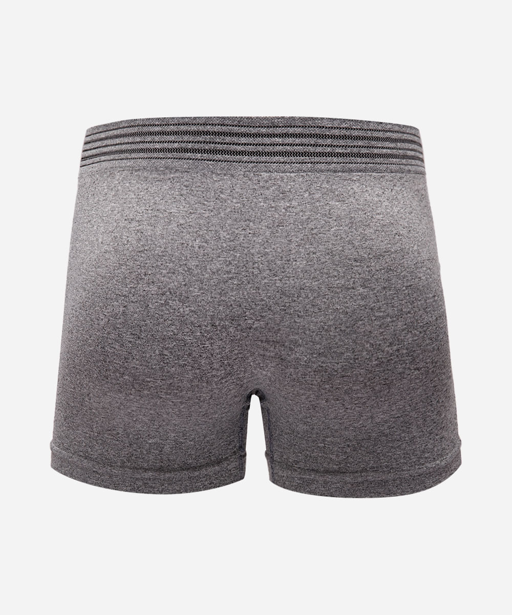cueca masculina boxer de poliamida delrio cinza