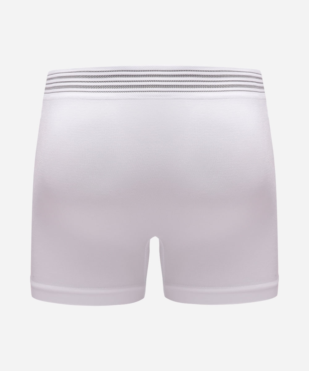 cueca masculina boxer de poliamida delrio branca