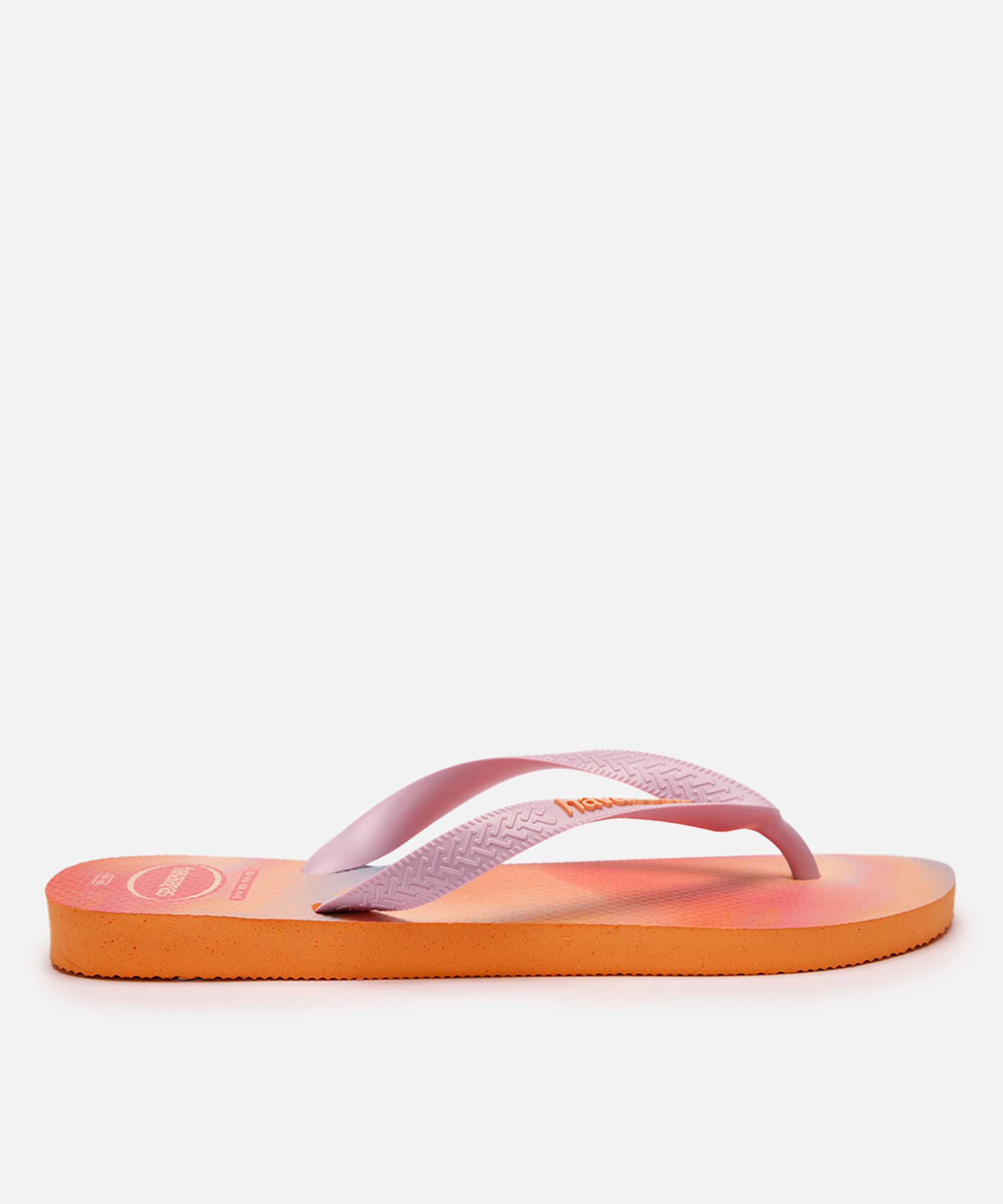 chinelo havaianas degradê laranja