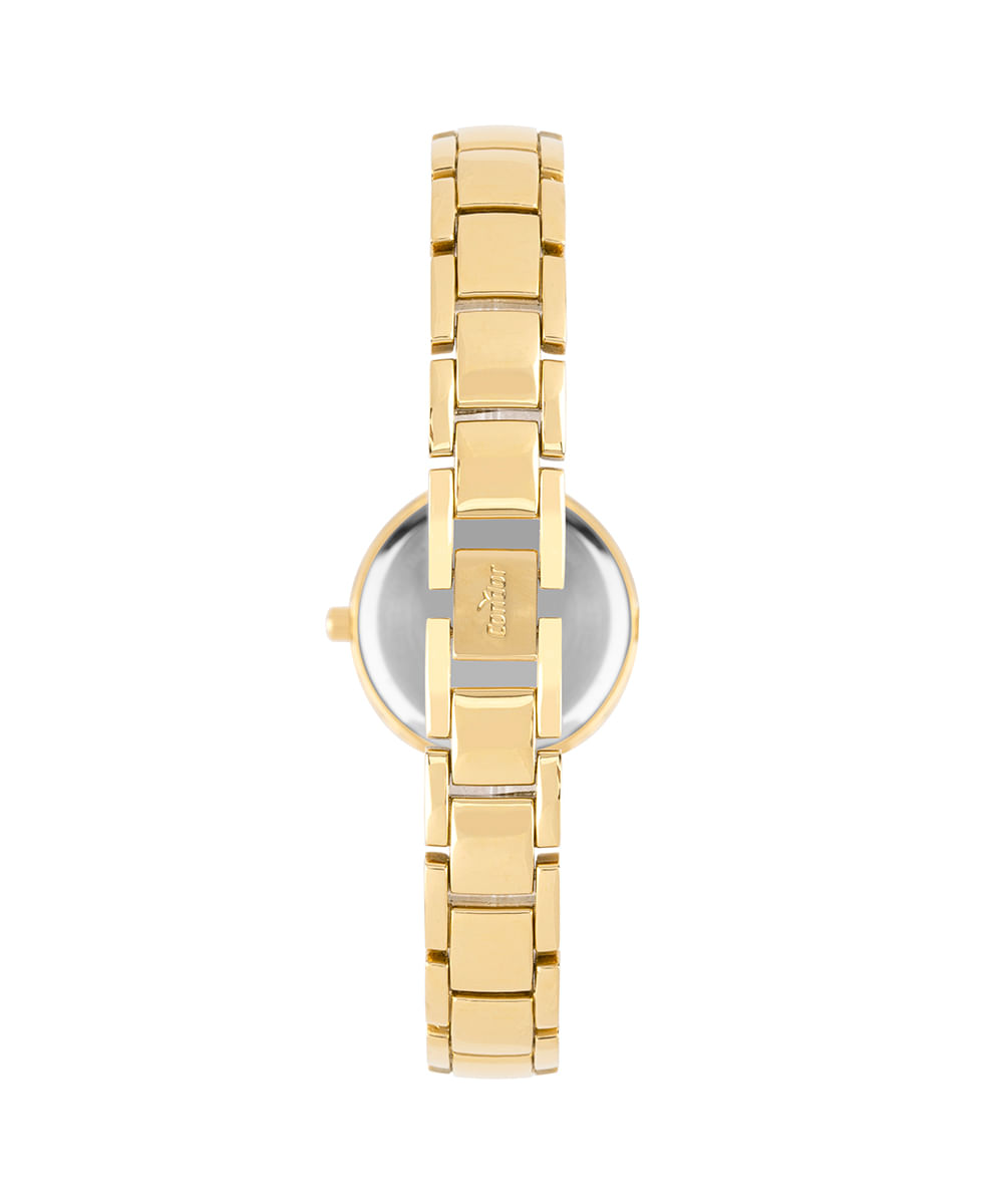 relógio feminino condor co2035nkf5k analógico dourado