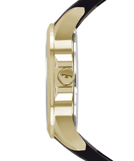 relógio masculino technos 2115kqa8p analógico-calendário dourado
