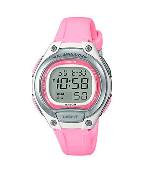 relógio feminino casio lw-203-4avdf digital rosa