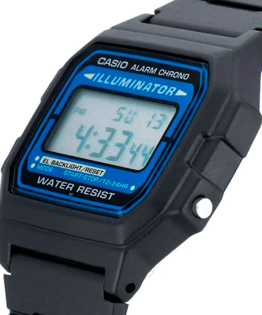 relógio masculino casio f-105w-1adf digital preto