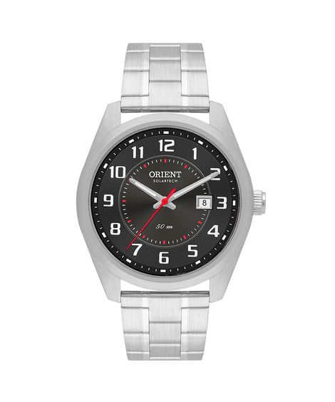 relógio masculino orient mbss1496g2sx analógico calendário prateado