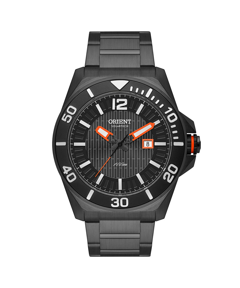 relógio masculino orient mpss1051g2px analógico calendário preto