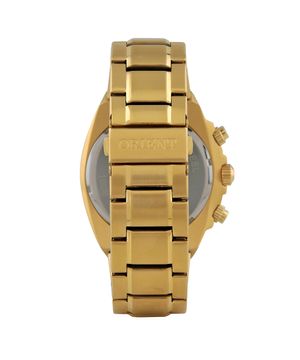 relógio masculino orient mgssc021ap1kx cronógrafo dourado