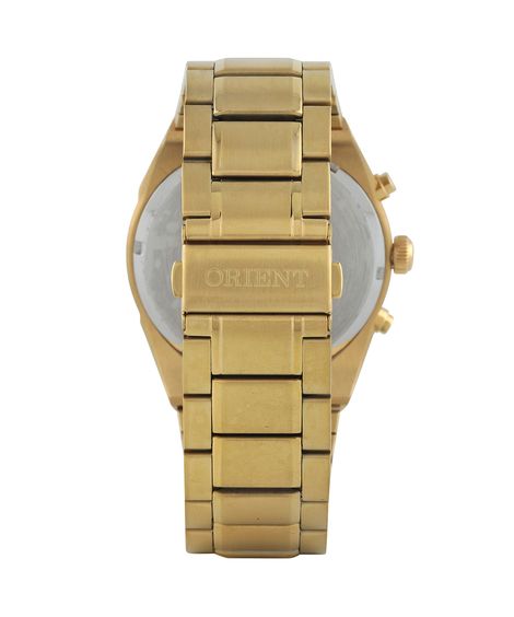 relógio masculino orient mgssc055d2kx cronógrafo dourado