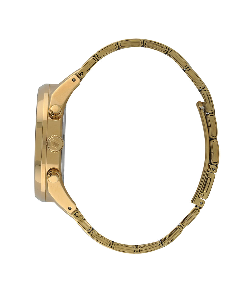 relógio masculino orient mgssc055d2kx cronógrafo dourado