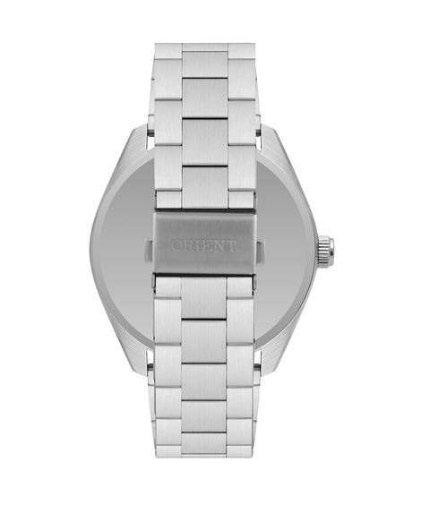 relógio masculino orient mbss1497g2sx analógico calendário prateado