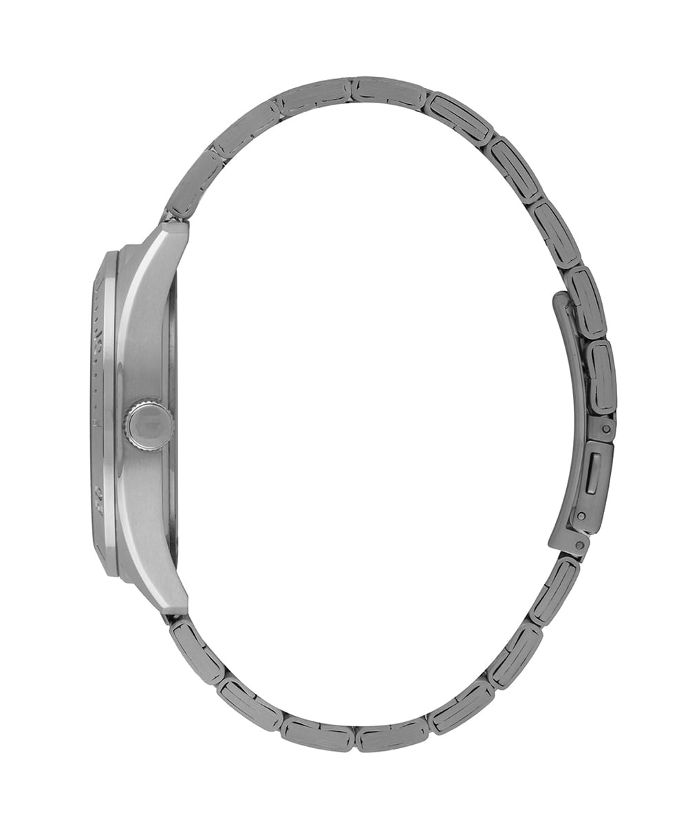 relógio masculino orient mbss1497g2sx analógico calendário prateado