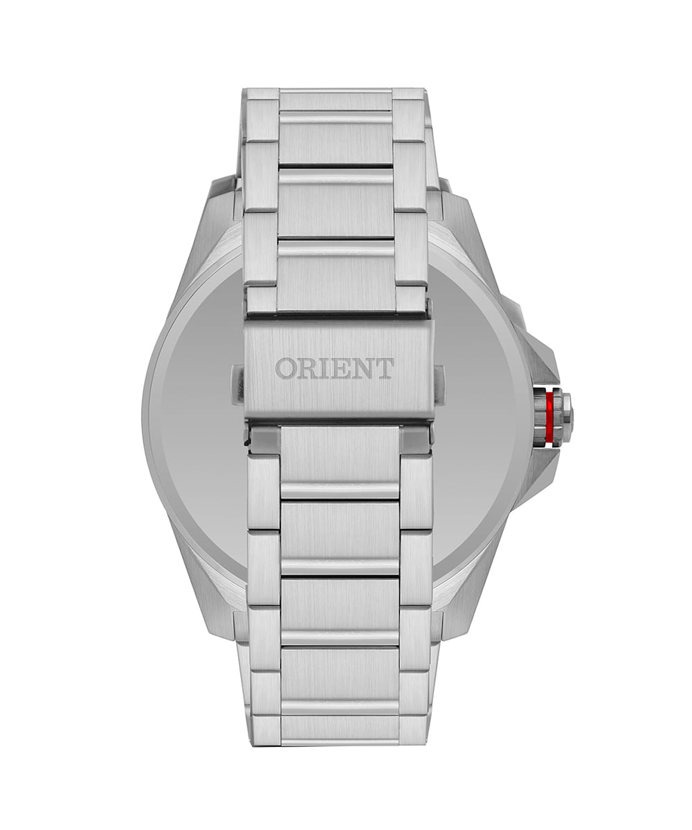 relógio masculino orient mbss1500d2sx analógico calendário prateado