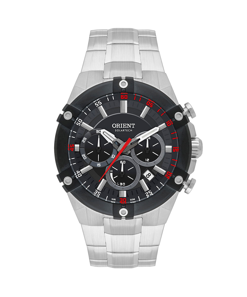 relógio masculino orient mbssc278g1sx cronógrafo prateado