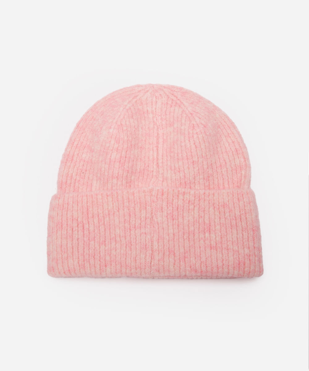 gorro infantil texturizado stitch e angel rosa