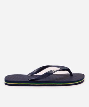 chinelo masculino havaianas brasil azul