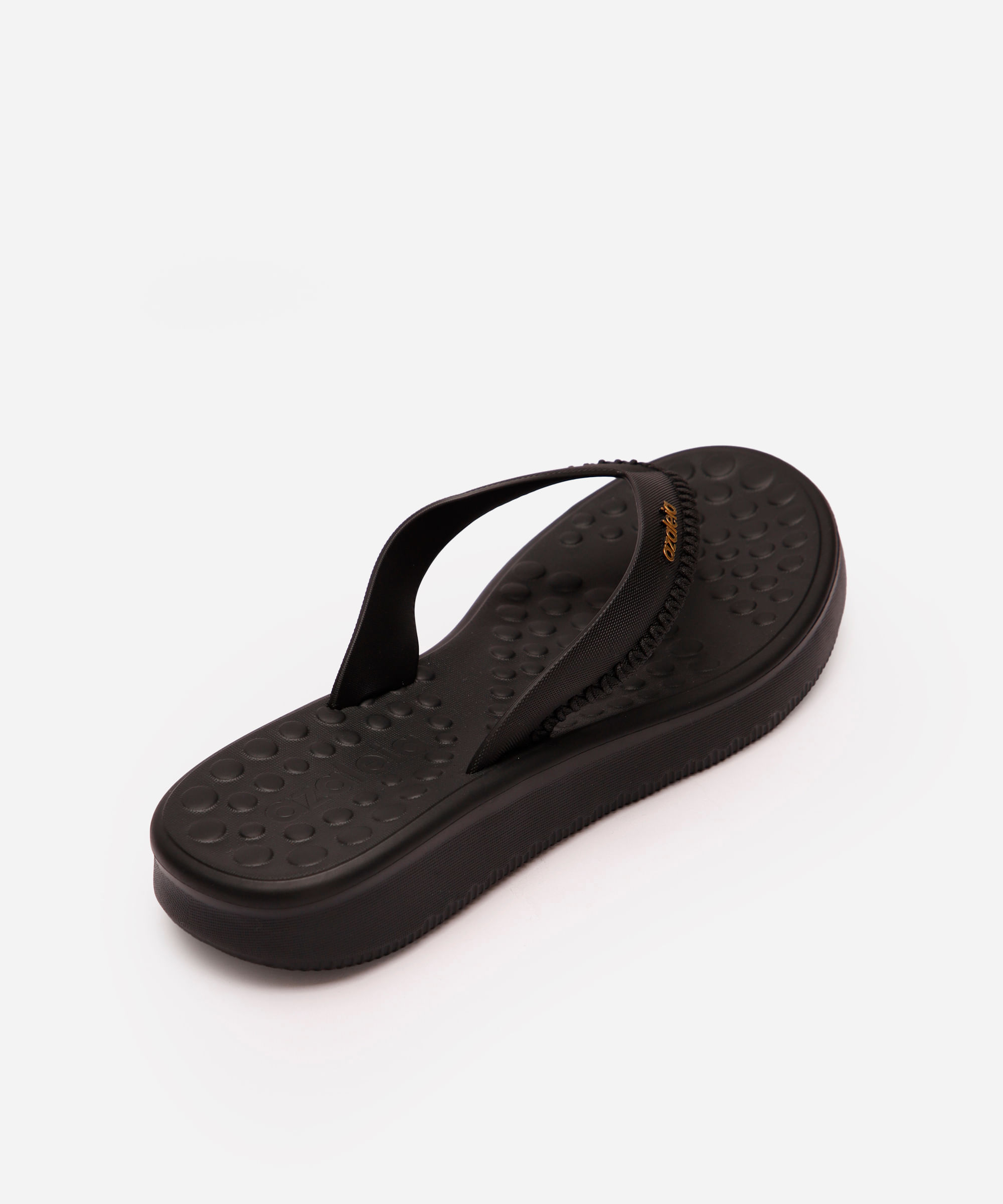 rasteirinha flatform azaleia nanda preta