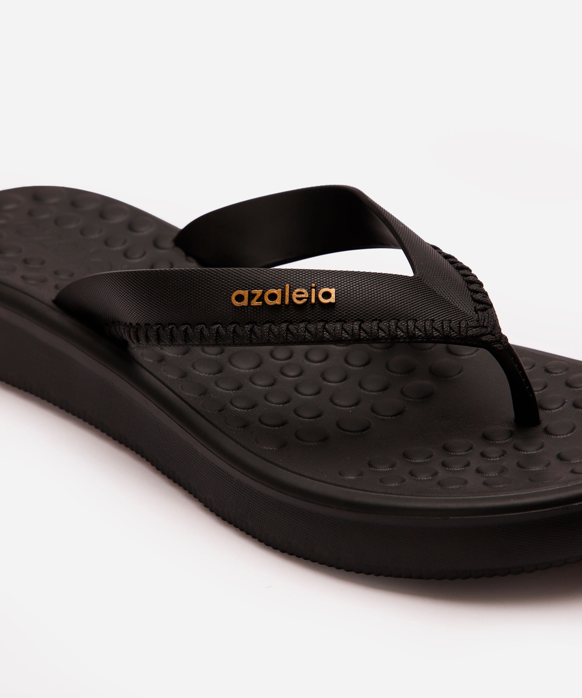rasteirinha flatform azaleia nanda preta