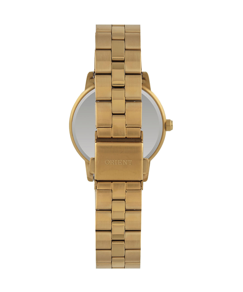 relógio feminino orient fgss0234c1kx analógico dourado