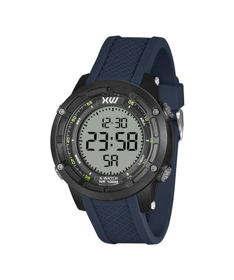 relógio masculino x watch xmppd714bxdx digital preto