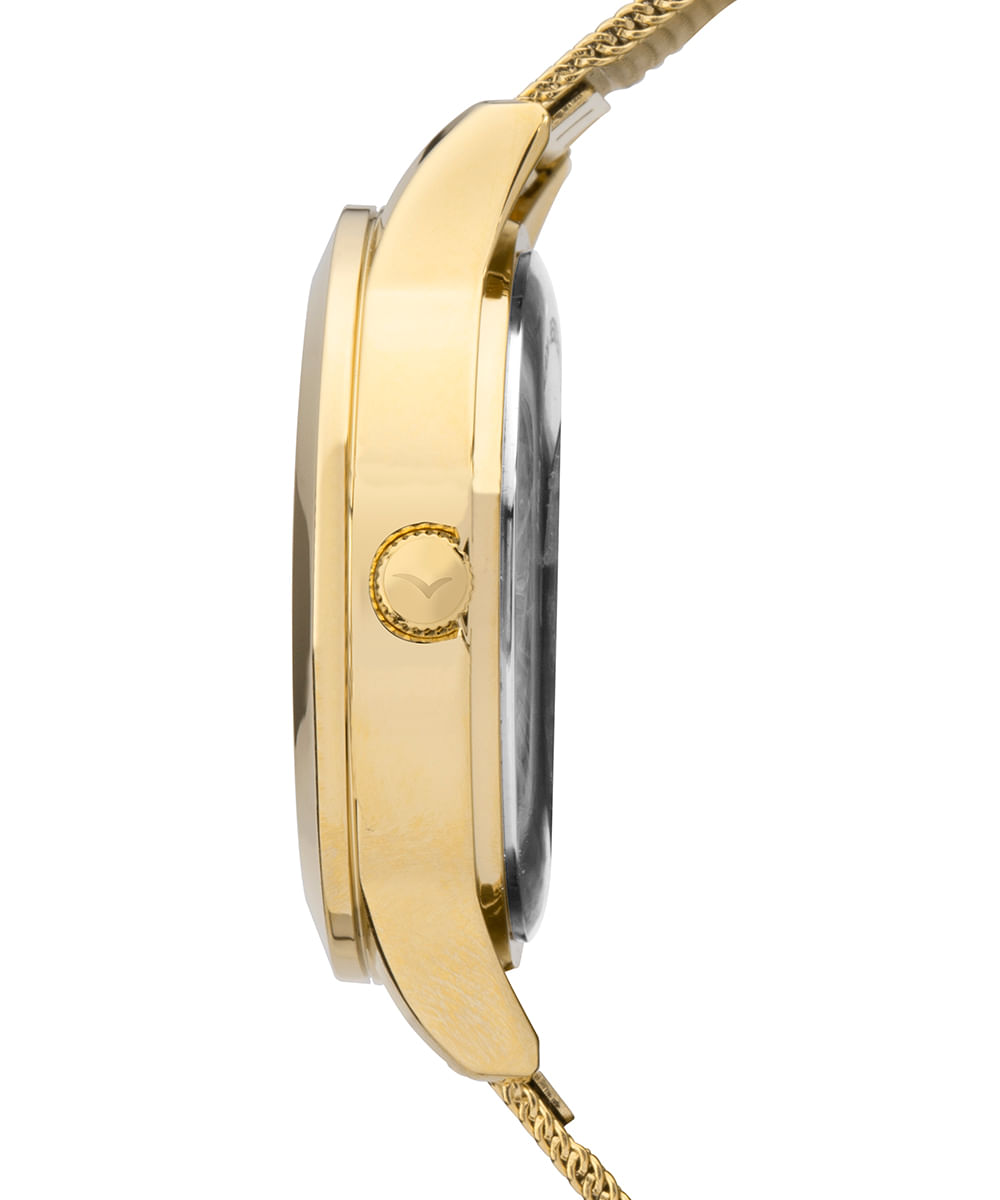 relógio feminino condor co2035njbk4k analógico dourado