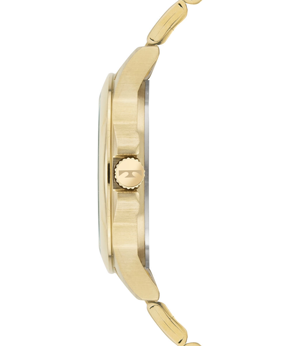 relógio feminino technos 2035mxc1x analógico dourado