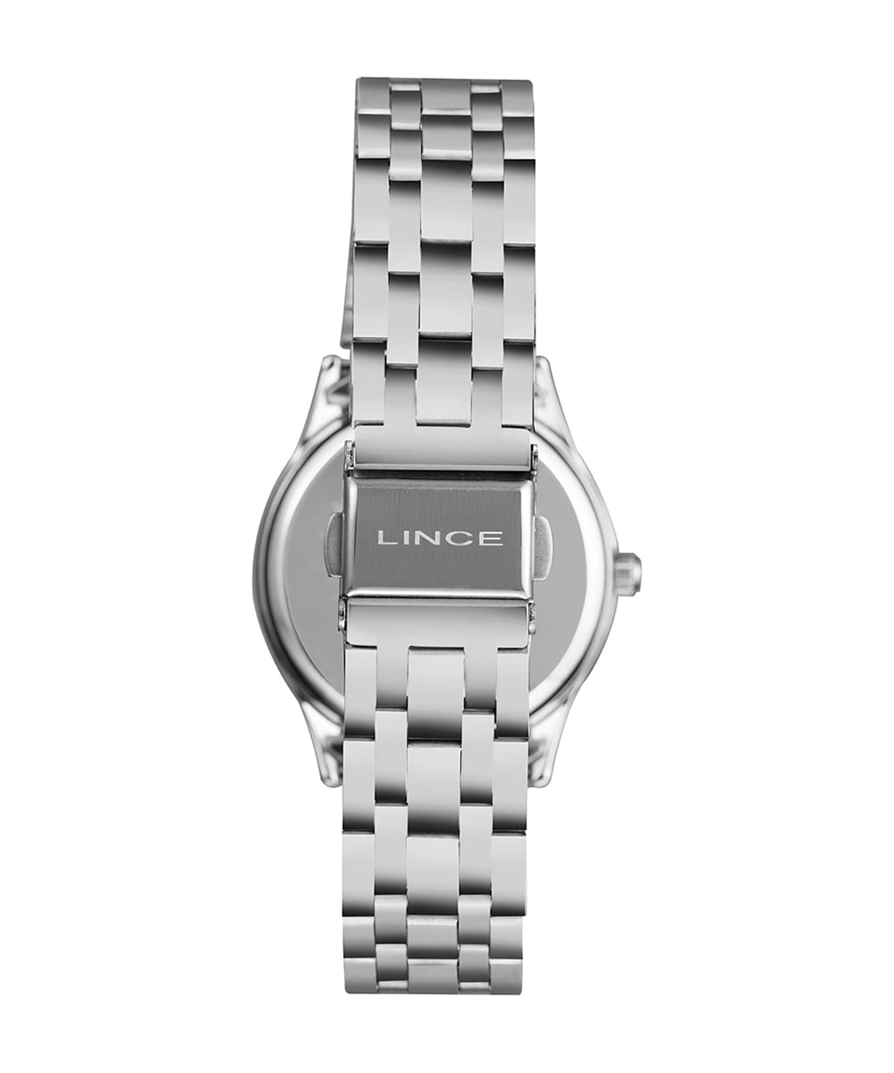 relógio feminino lince lrmm041l34b2sx analógico prateado