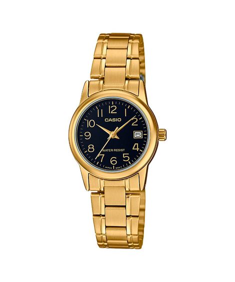 relógio masculino casio ltp-v002g-1budf analógico dourado