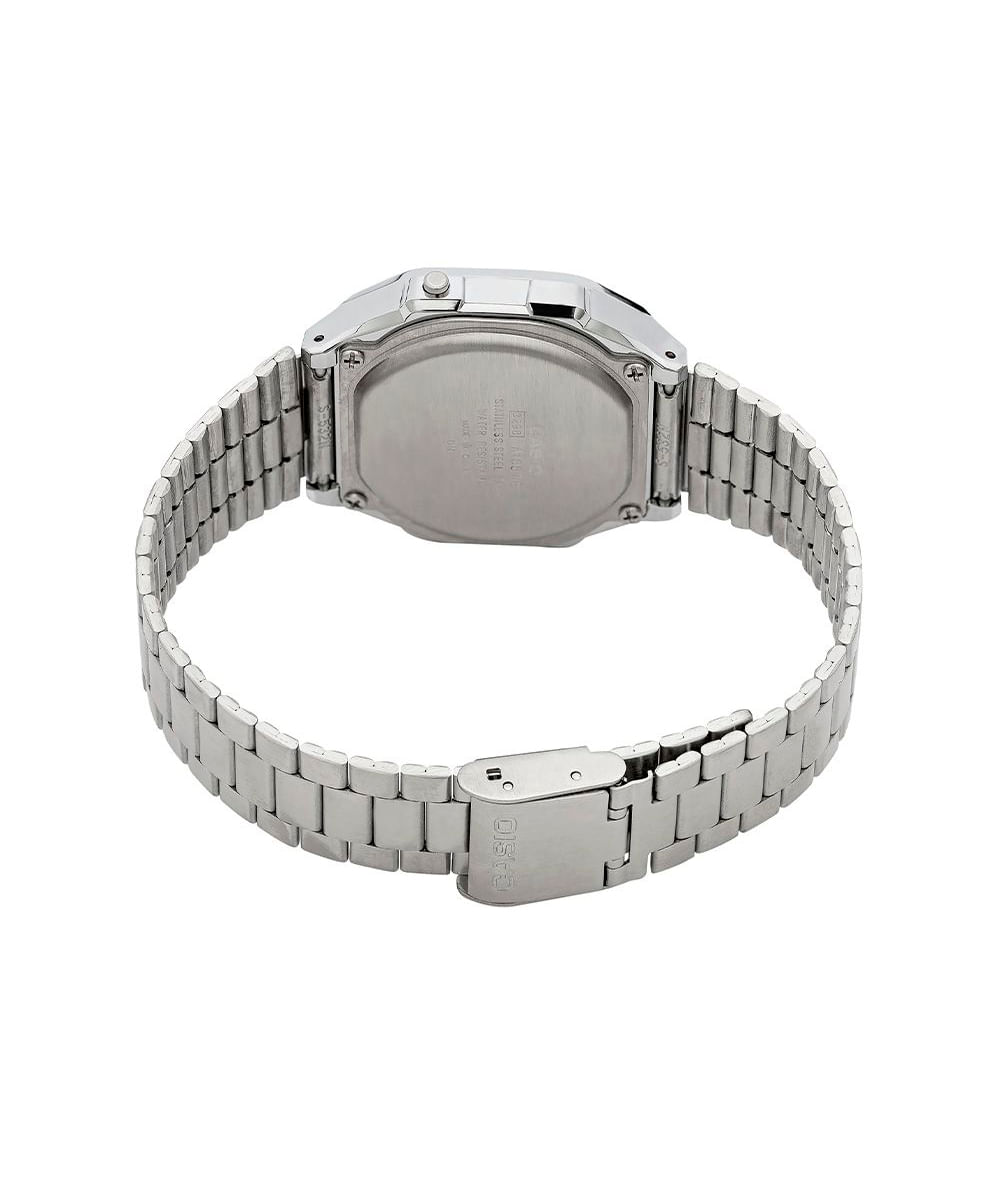 relógio masculino casio a168wa-1wdf digital prateado