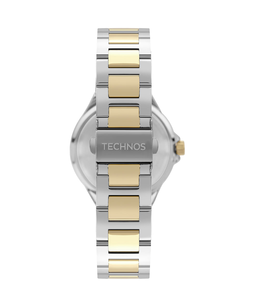 relógio feminino technos 2036msl1k analógico prateado