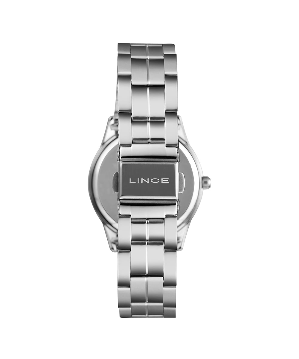 kit relógio feminino lince lrmm040l34b2sx analógico prateado