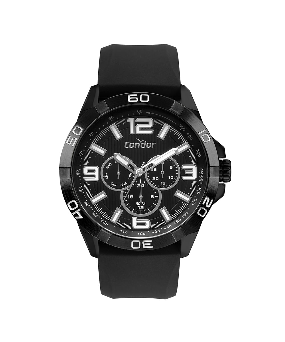 relógio masculino condor co6p29jos2p analógico preto