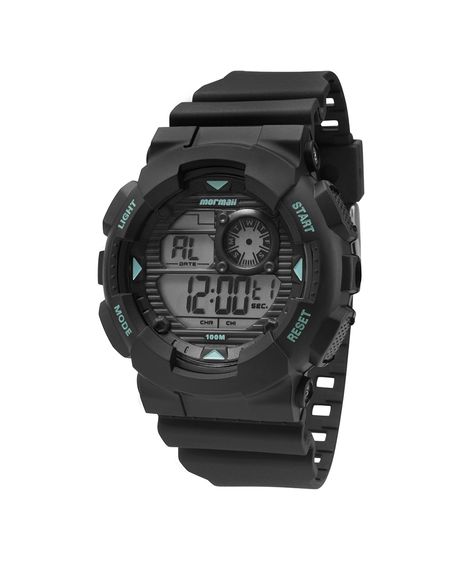 relógio masculino mormaii mo34158a digital preto