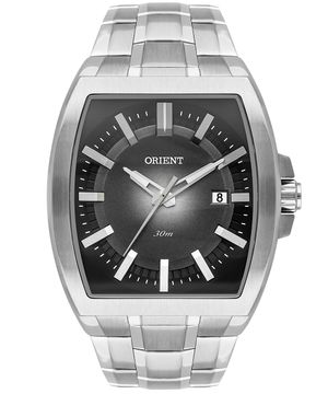 relógio masculino orient gbss1055g1sx analógico calendário prateado