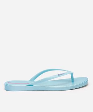 chinelo ipanema slim cintilante azul